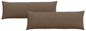 Pohovkové polštáře 2 pcs Hnědá 120 x 40 cm textil