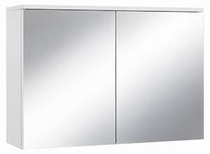 Badplaats Zrcadlová Skříňka Toledo 80 x 20 x 60 cm - Matná Bílá - Vysoká Koupelnová Skříňka