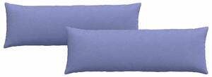 Pohovkové polštáře 2 pcs Modrá džínovina 120 x 40 cm textil