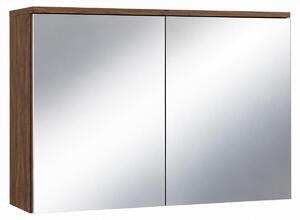 Badplaats Zrcadlová Skříňka Toledo 80 x 20 x 60 cm - Hnědý Ořech - Vysoká Koupelnová Skříňka