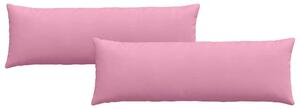 Pohovkové polštáře 2 pcs Růžová 120 x 40 cm textil