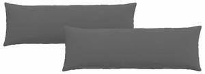 Pohovkové polštáře 2 pcs Černá 120 x 40 cm textil