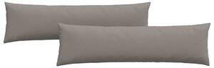 Pohovkové polštáře 2 pcs Taupe 145 x 40 cm textil