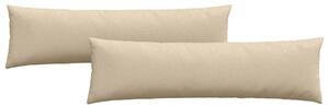 Pohovkové polštáře 2 pcs Krémová 145 x 40 cm textil