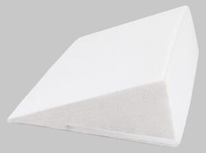 Klínový podhlavník - 80 × 50 × 20 cm - Froté, bílá