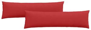 Pohovkové polštáře 2 pcs Červená 145 x 40 cm textil