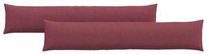 Pohovkové polštáře 2 pcs Víno Červené 200 x 40 cm textil