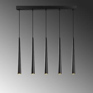 Designový lustr Pearlie 78 cm černý