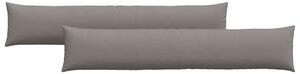 Pohovkové polštáře 2 pcs Taupe 200 x 40 cm textil