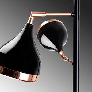 Designová stojanová lampa Salwah 163 cm černá