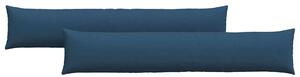 Pohovkové polštáře 2 pcs Modrá 200 x 40 cm textil
