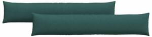 Pohovkové polštáře 2 pcs Tmavě zelená 200 x 40 cm textil