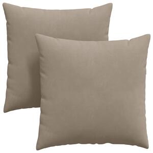 Pohovkové polštáře 2 pcs Taupe 60 x 60 cm textil