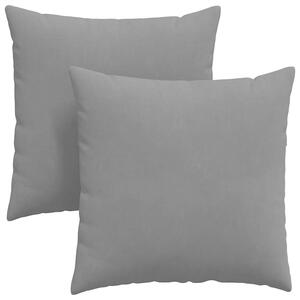 Pohovkové polštáře 2 pcs Tmavě šedá 60 x 60 cm textil