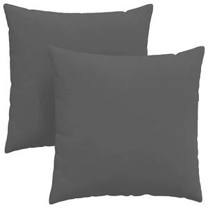 Pohovkové polštáře 2 pcs Černá 60 x 60 cm textil