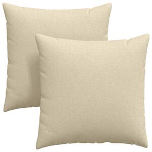 Pohovkové polštáře 2 pcs Krémová 80 x 80 cm textil