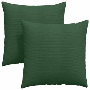 Pohovkové polštáře 2 pcs Tmavě zelená 60 x 60 cm