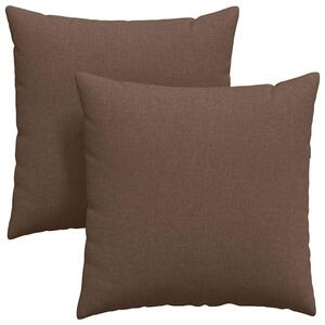 Pohovkové polštáře 2 pcs Hnědá 80 x 80 cm textil