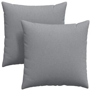 Pohovkové polštáře 2 pcs Světle šedá 80 x 80 cm textil