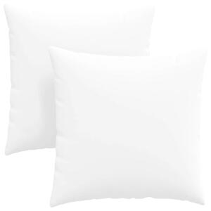 Pohovkové polštáře 2 pcs Bílá 80 x 80 cm textil
