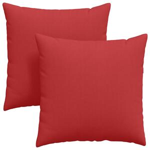 Pohovkové polštáře 2 pcs Červená 80 x 80 cm textil