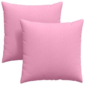 Pohovkové polštáře 2 pcs Růžová 80 x 80 cm textil