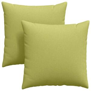 Pohovkové polštáře 2 pcs Světlá zelená 80 x 80 cm textil