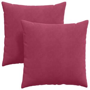 Pohovkové polštáře 2 pcs Víno Červené 80 x 80 cm