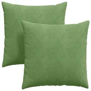 Pohovkové polštáře 2 pcs Světle zelená 80 x 80 cm