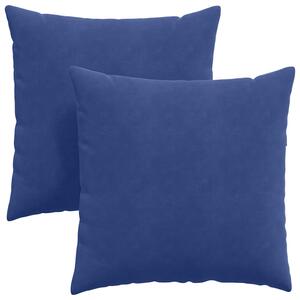 Pohovkové polštáře 2 pcs Policová modrá 80 x 80 cm