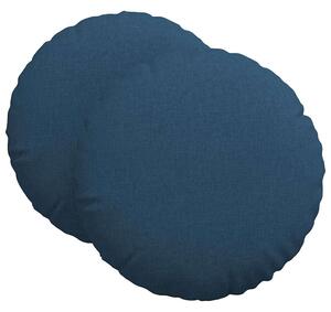 Polštáře na sedadla 2 pcs Modrá Ø80 x 29 cm textil