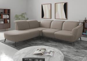 ROHOVÁ SEDAČKA, textil, šedohnědá Sit & More - Sedací soupravy, Online Only