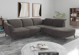 ROHOVÁ SEDAČKA, textil, barvy grafitu Sit & More - Sedací soupravy, Online Only