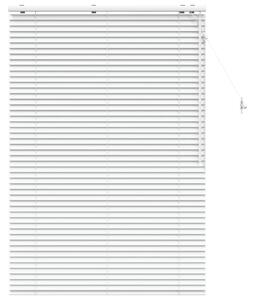 Venet školní žaluzie Bílá 100 x 160 cm 35 mm Masivní paulovnie