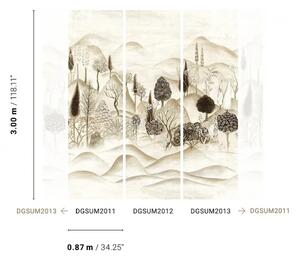 Vliesová obrazová tapeta na zeď, stromy, krajina, DGSUM2013, Summer, Khroma by Masureel