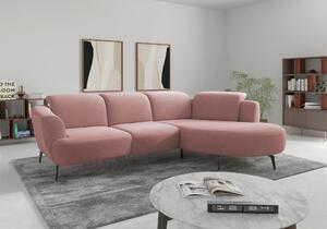 ROHOVÁ SEDAČKA, textil, starorůžová Sit & More - Sedací soupravy, Online Only