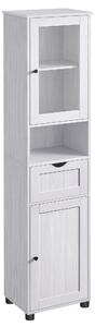 VYSOKÁ SKŘÍŇ, bílá, bílá, 40/165/30 cm MID.YOU - Koupelnové série, Online Only