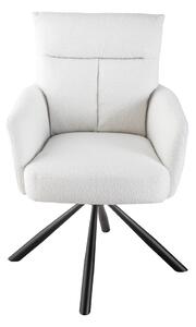 Designová otočná židle Maddison bílá