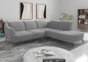 ROHOVÁ SEDAČKA, textil, šedá Sit & More - Sedací soupravy, Online Only