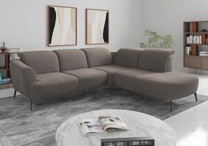 ROHOVÁ SEDAČKA, textil, jílová barva Sit & More - Sedací soupravy, Online Only