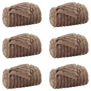 Dekorační deky 6 pcs Velbloudí 150 x 130 cm Fleece