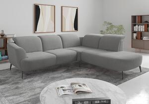 ROHOVÁ SEDAČKA, textil, šedá Sit & More - Sedací soupravy, Online Only
