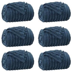 Dekorační deky 6 pcs Námořnická modrá 200 x 150 cm Fleece