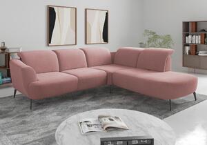 ROHOVÁ SEDAČKA, textil, starorůžová Sit & More - Sedací soupravy, Online Only