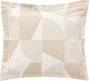 Bavlněný povlak na polštář s geometrickým vzorem a stojacím lemem Elinor