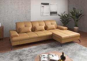 ROHOVÁ SEDAČKA, textil, kůže, curry žlutá Sit & More - Sedací soupravy, Online Only