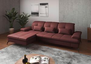 ROHOVÁ SEDAČKA, kůže, červenohnědá Sit & More - Sedací soupravy, Online Only