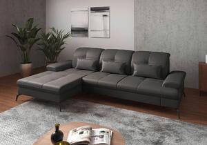 ROHOVÁ SEDAČKA, textil, kůže, mokka Sit & More - Sedací soupravy, Online Only