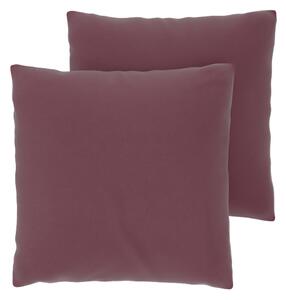 Livarno® Potah na polštář z mikrovláknitého saténu, 50 x 60 cm, 2 kusy (bordó) (100413473005)