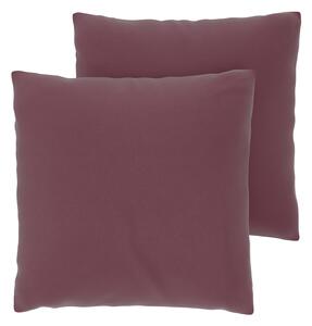 Livarno® Potah na polštář z mikrovláknitého saténu, 50 x 60 cm, 2 kusy (bordó) (100413473005)